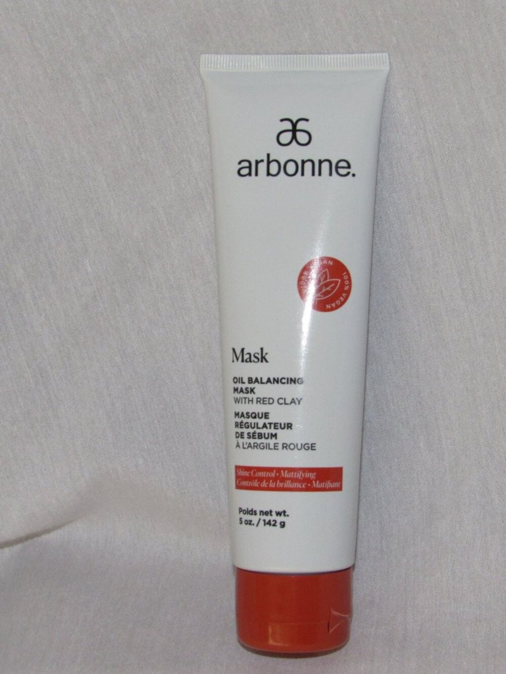 NEW Sealed Arbonne Oil Balancing Mask with Red Clay 5 oz